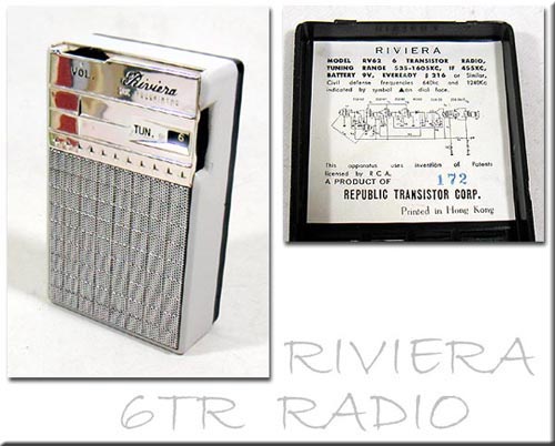 RIVIERA 6Transistor AM RADIO