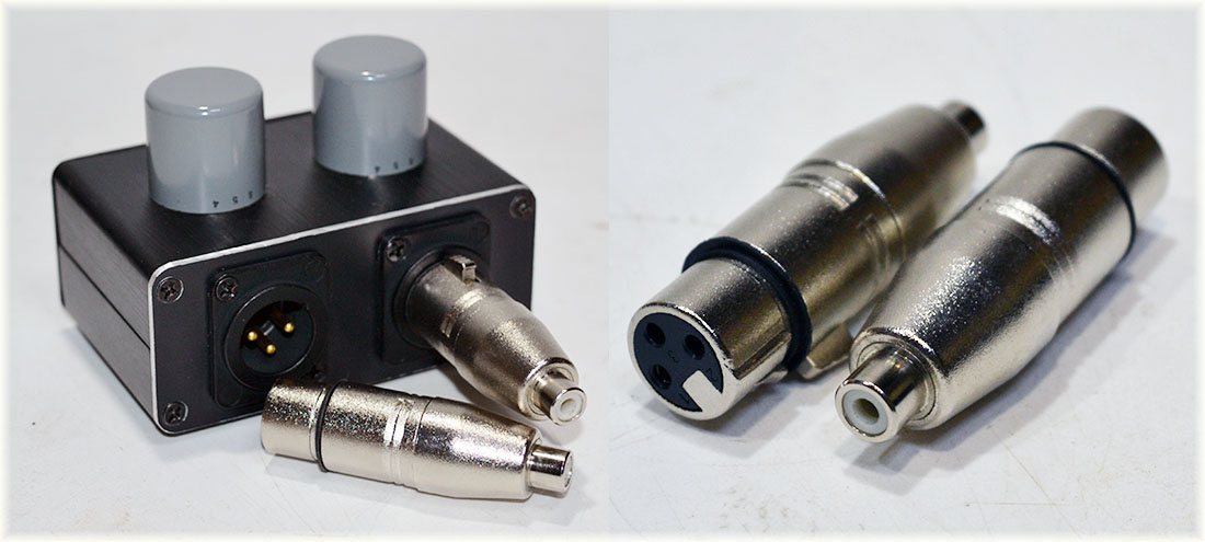 XLR-RCA変換プラグ