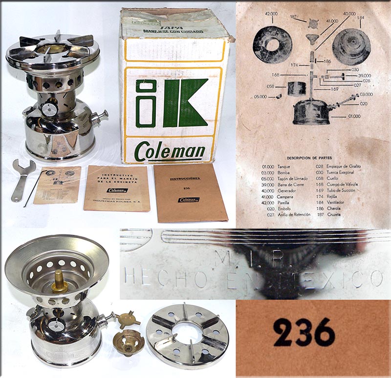 COLEMAN MODEL 236 STOVE