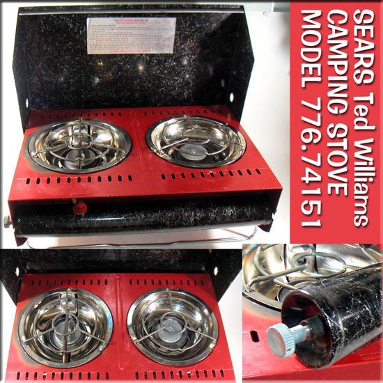 SEARS Ted Williams  CAMPING STOVE MODEL776.74151