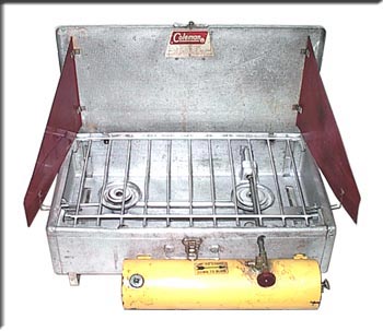 COLEMAN Aluminum Stove/yellow tank