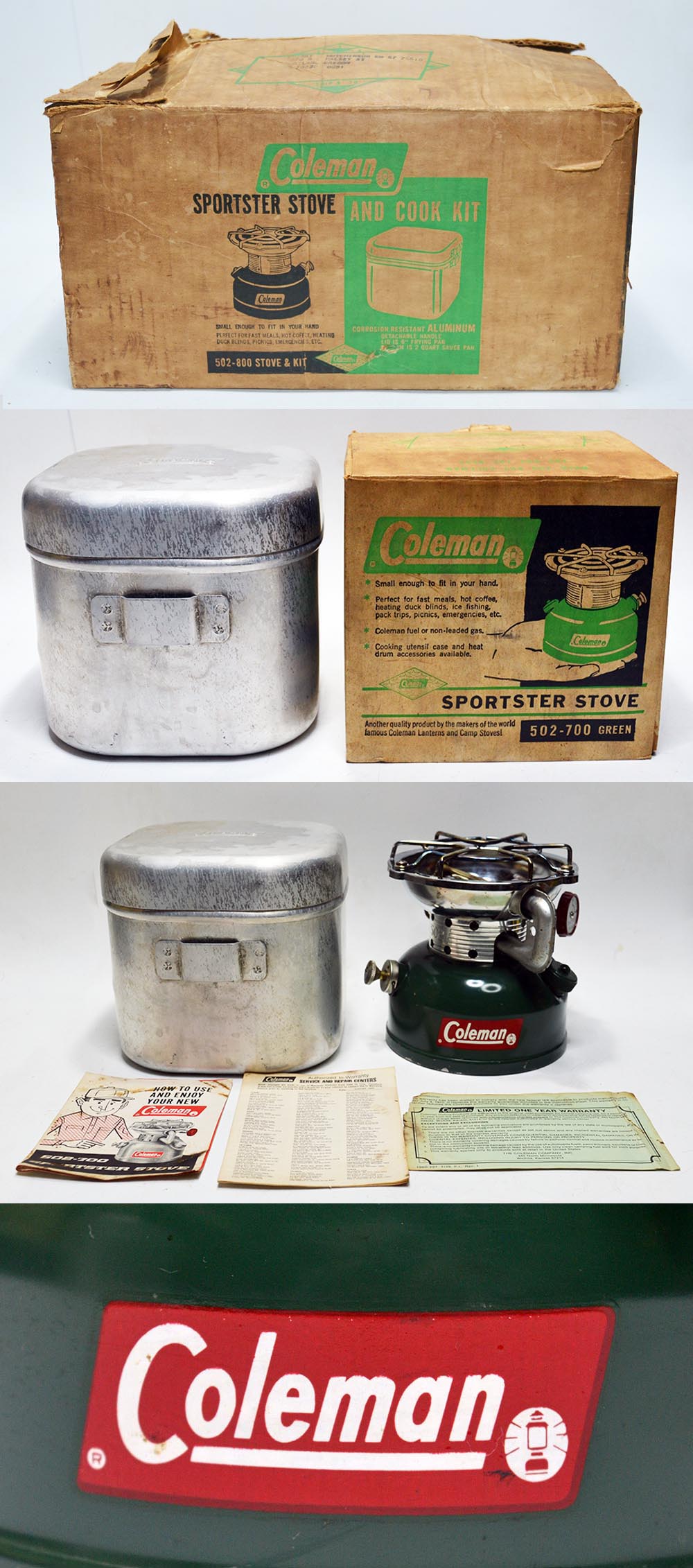 Coleman Model 502-800 STOVE & KIT